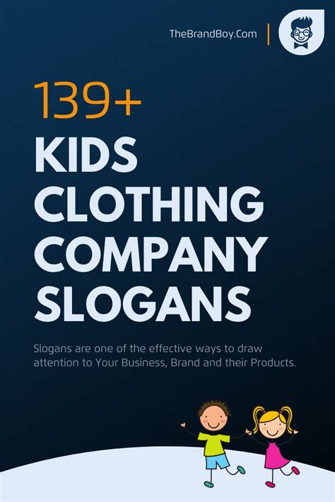 550 Brilliant Kidswear Slogans And Taglines Generator Kids Outfits