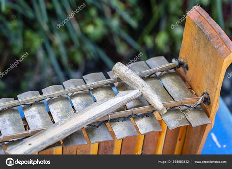 Traditional Balinese Musical Percussion Instrument Xylophone Jegog