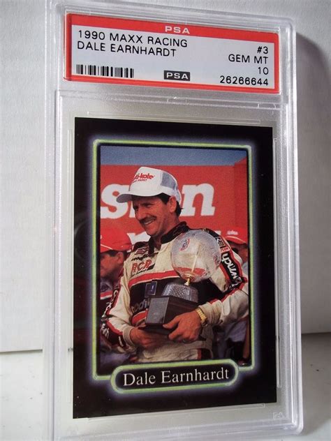 1990 Maxx Dale Earnhardt Psa Gem Mint 10 Racing Card 3 Nascar