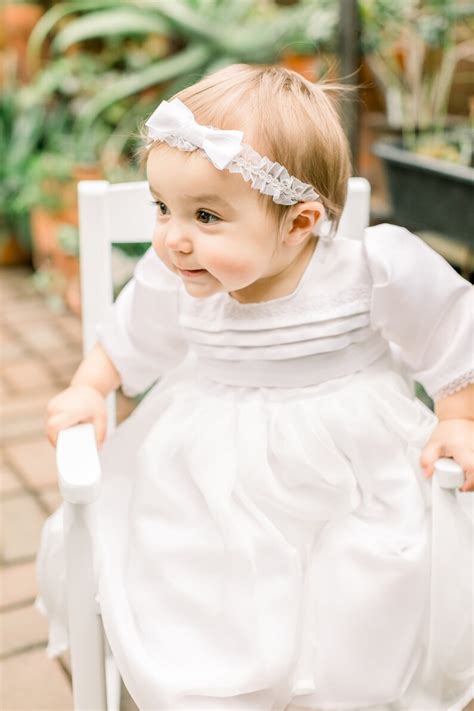 Girls Baptism Gown Classic White Baptism Gown Christening Etsy