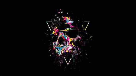 Skull Artist Artwork Digital Art Hd 4k Colorful Coolwallpapersme