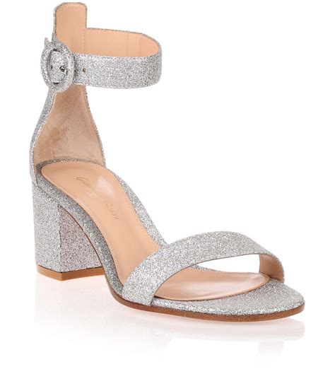 Versilia Silver Glitter Sandal From Savannahs Glitter Sandals