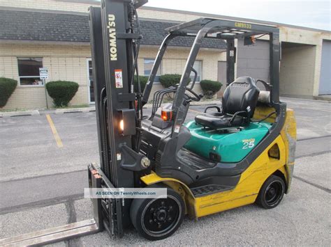 Komatsu Forklift 5000 Fork Lift Truck 3 Stage Mast Sideshift