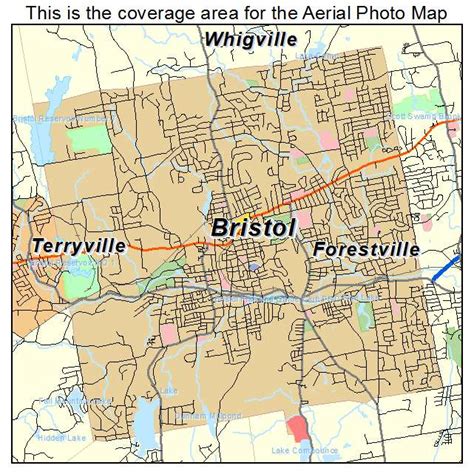 Aerial Photography Map Of Bristol Ct Connecticut