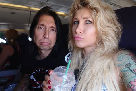 Jake Pitts and his wife Inna Pitts on their flight to Hawaii 2016 Jake