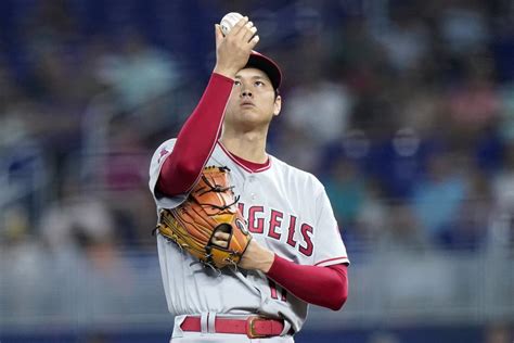 Los Angeles Angels Shohei Ohtani Puts On A Show For Miami Marlins Fans