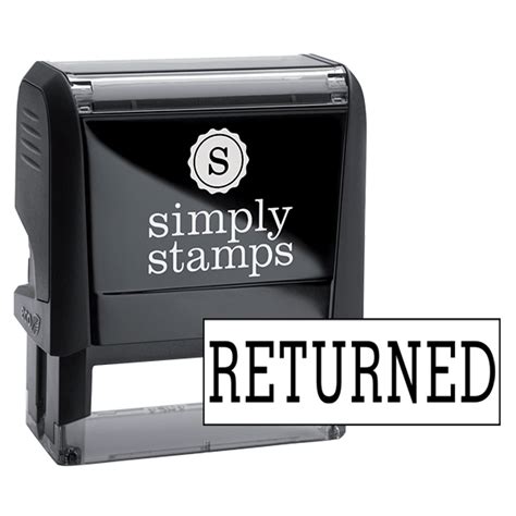 Returned Rubber Stamp Simply Stamps