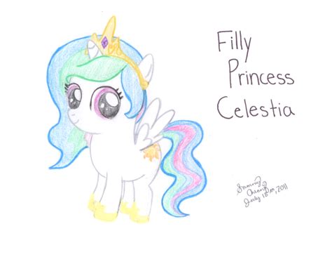 Filly Princess Celestia By Penguincoco On Deviantart