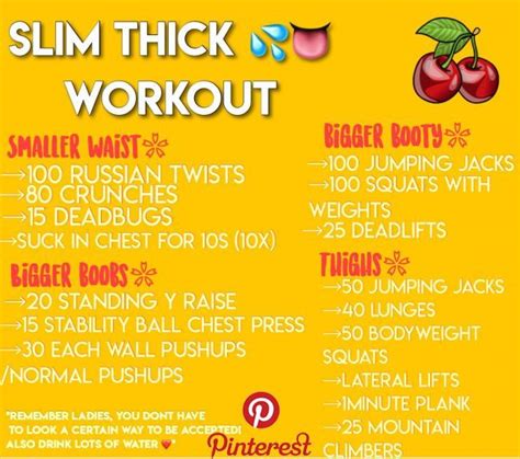 slim thick workout ️ exercise pinterest slim thick workout workout and fitness slim thick