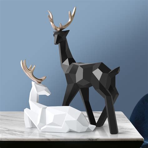 El nordic style it is a very modern type of decoration that can be found in many homes. Deer Statue Nordic Modern Home Decoration - ???????