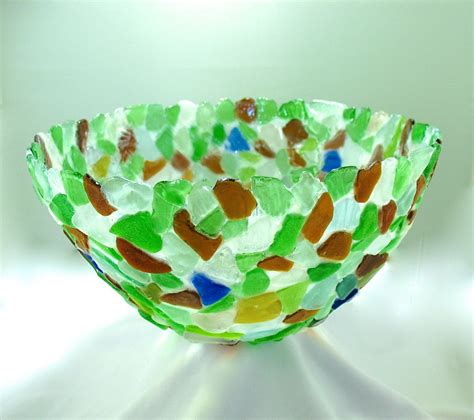 Pin By Tina Nechka On Sea Glass Rocks And Sand Art Sea Glass Diy Glass Bowl Sea Glass Art