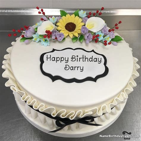 Happy Birthday Darry Cakes Cards Wishes