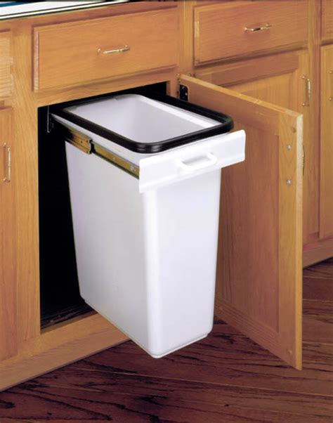 Comes with sink, faucet, pull out drawers, easy access door under sink to throw garbage away, corian/solid surface counter top. Rev-A-Shelf E-Z 300-52 30 Qt. Pullout Waste Container