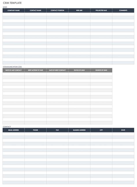 Free Client Management And Tracking Templates Smartsheet