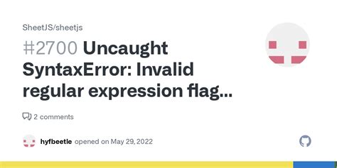 Uncaught Syntaxerror Invalid Regular Expression Flags At Xlsx Full