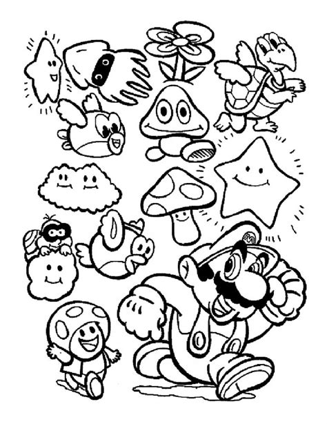 Coloriage De Jeux Video Bestof Image Mario Bros 2 Coloriage Super Mario