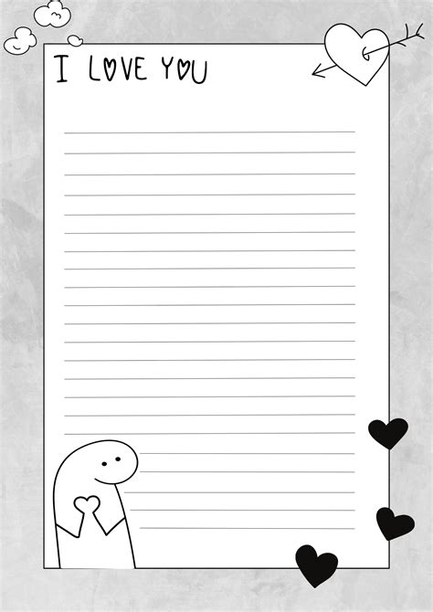 Plantillas Para Cartas De Amor Escritura De Documentos Formato De