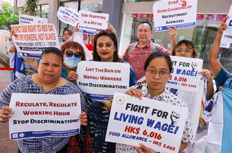 Migrant Worker Groups Urge Hong Kong To Increase Minimum Wage For Domestic Helpers By 27 Per