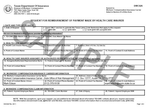 We did not find results for: Health Care Insurance Carrier Reimbursement (DWC26 - 409.0091) - The State Office of Risk Management