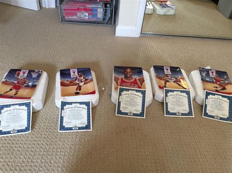 MICHAEL JORDAN "SOARING ABOVE THE REST" 5 PLATE COMPLETE SET BULLS