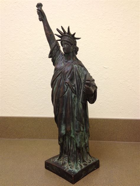 One Of The Earliest Bronzes Of The Statue Of Liberty 21 Inches High