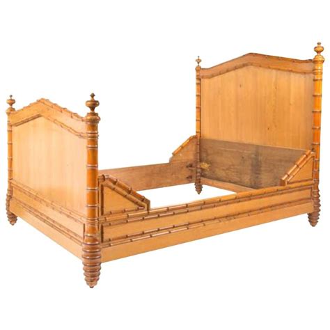 Bamboo furniture is as stylish and as beautiful as any other wood furniture. 19th Century English Pine Faux Bamboo Bed Frame at 1stdibs