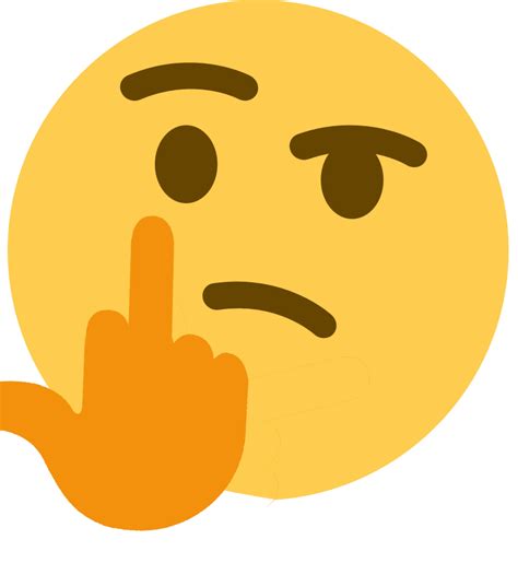 Piss Off Thinking Face Emoji 🤔 Know Your Meme