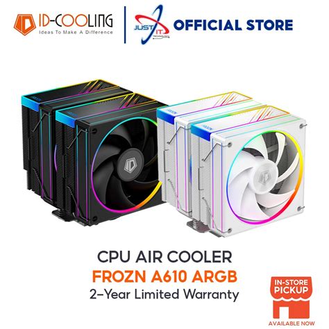 Id Cooling Frozn A Argb Cpu Air Cooler Black White Shopee