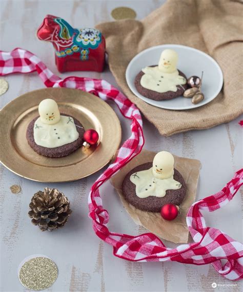 DIY Schneemannkekse mit Schokoküssen - melting snowman cookies | Kreativfieber, Diy geschenke ...