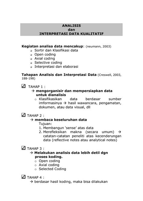 Tahapan Analisis Dan Interpretasi Data