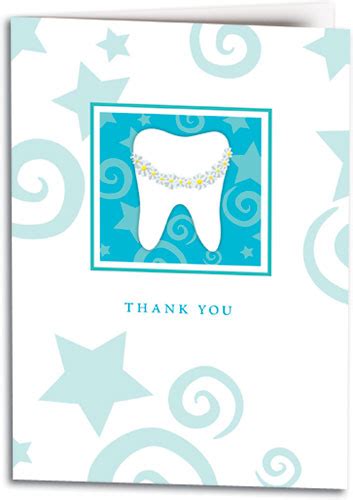 Thank You Tooth Folding Card Smartpractice Dental