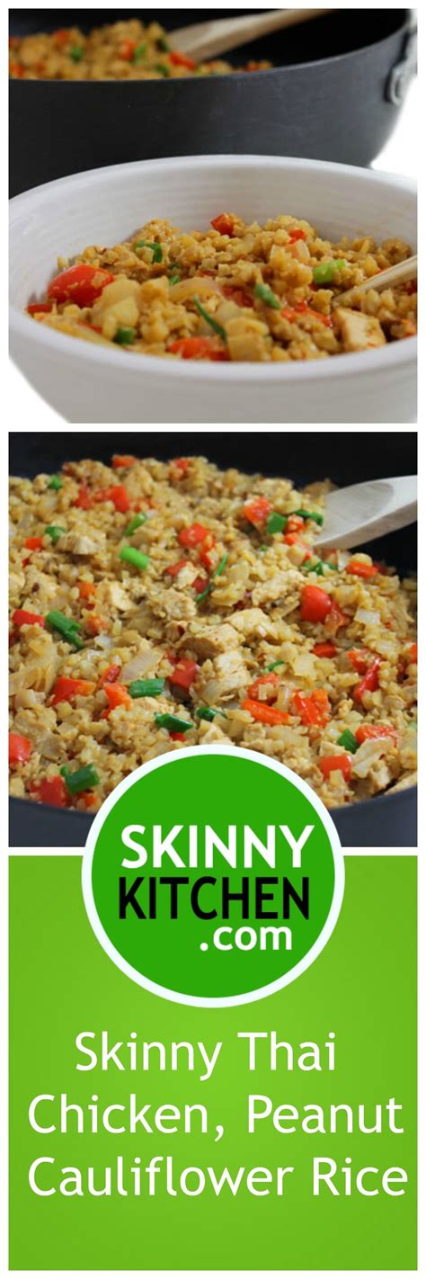 Cauliflower stir fry rice recipe is loaded with flavor and super satisfying. Skinny Thai Chicken, Peanut and Cauliflower Rice Stir-Fry ...