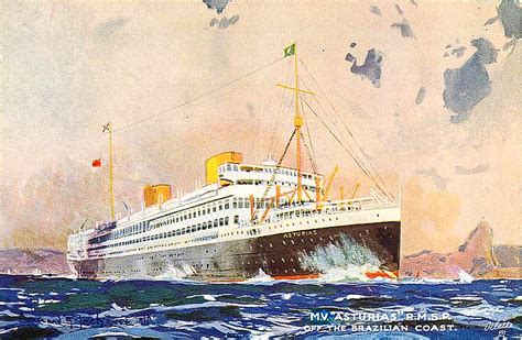 Ocean Liners Postcards Of The Past