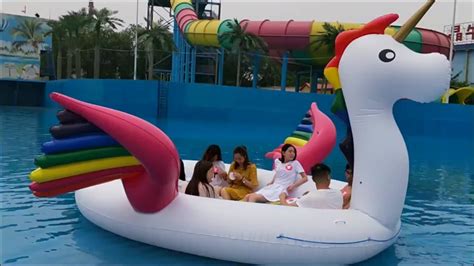 2019 New Custom Huge Inflatable Flamingo Unicorn Swan Floats Giant Water Bed 6 Person Pool Float