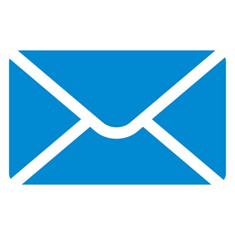 Mail Letter Icon Blue 1024x1024