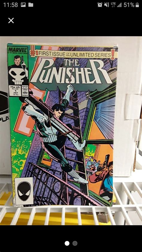 Punisher First Issue 1987 Excellent Condition Punisher Comic Book