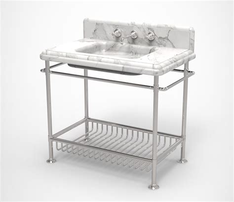 Moderna Washstand With White Marble Balineum
