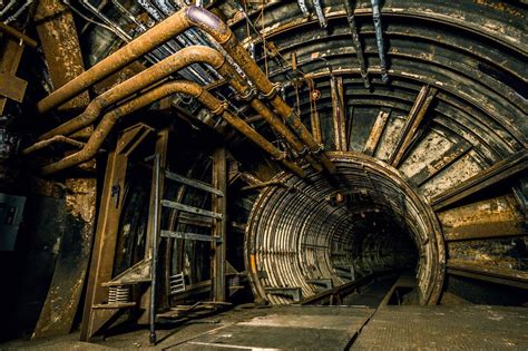Urban Exploration Pipes Tunnel Underground Hd Wallpapers Desktop