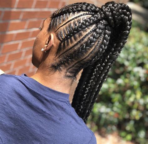 Ponytail hairstyles for boys and men. Pin by Miri Satchell on Nails | African braids hairstyles ...