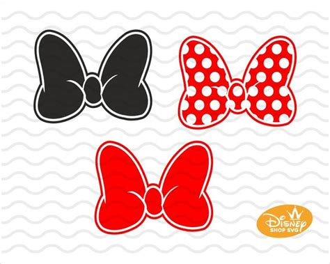 Svg Dxf Png Minnie Mouse Bow Clipart Layared Minnie Mouse Etsy In