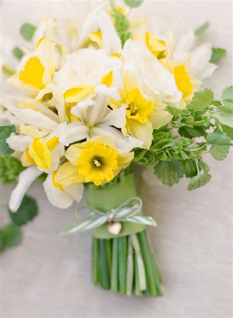 Daffodil Bouquet By Merriment Events Spring Wedding Bouquets
