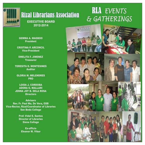Plai Southern Tagalog Region Librarians Council Poster Report Rizal