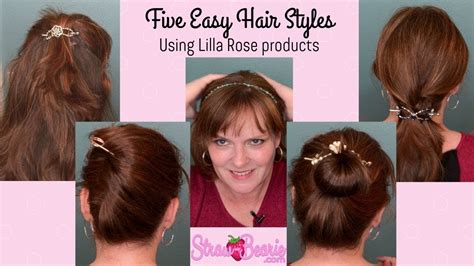5 Easy Hairstyles Using Lilla Rose Products Youtube