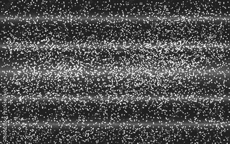 Glitch No Signal VHS Noise Background Black And White TV Texture Old