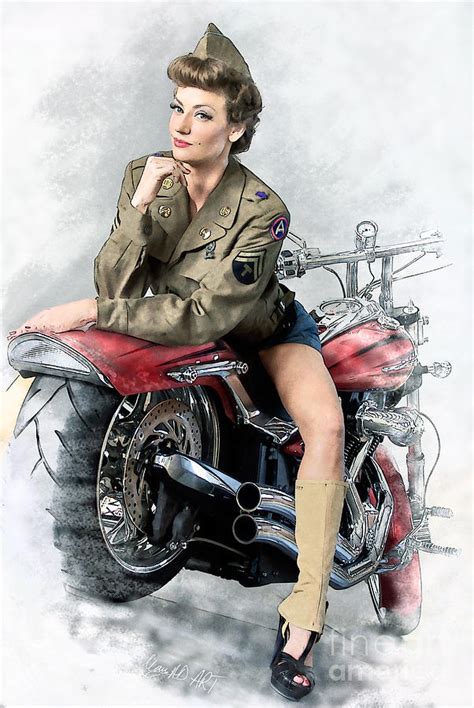 pin up girls motorcycle