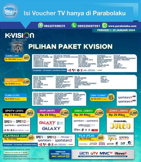 Cara Isi Paket KVision Promo terbaru 2024 | Parabolaku