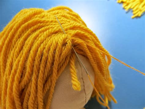 Fast And Easy Way To Make Doll Hair With Yarn The Project Lady