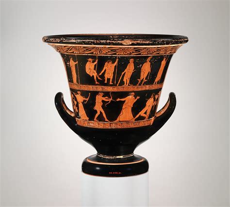 Attributed To The Nekyia Painter Terracotta Calyx Krater Bowl For Mixing Wine And Water