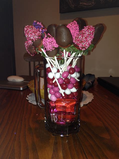 Homemade Chocolate Covered Strawberry Bouquet Yum Chocolate Covered
