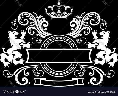 Vintage royal Emblem Royalty Free Vector Image